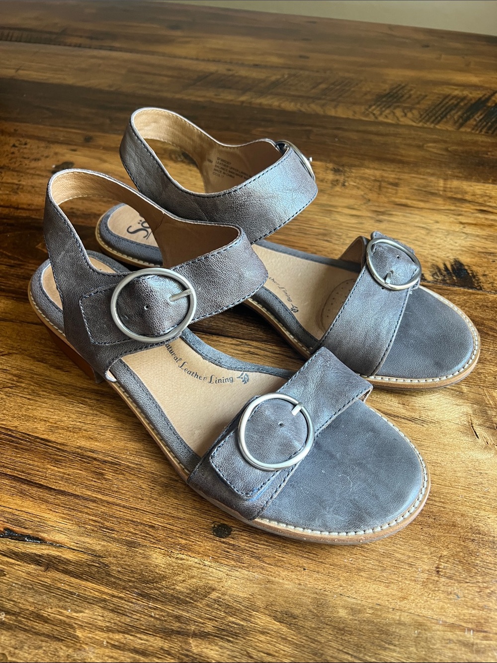 Sofft Sz 10 Gray Nerissa Strap Sandal Boho Comfy